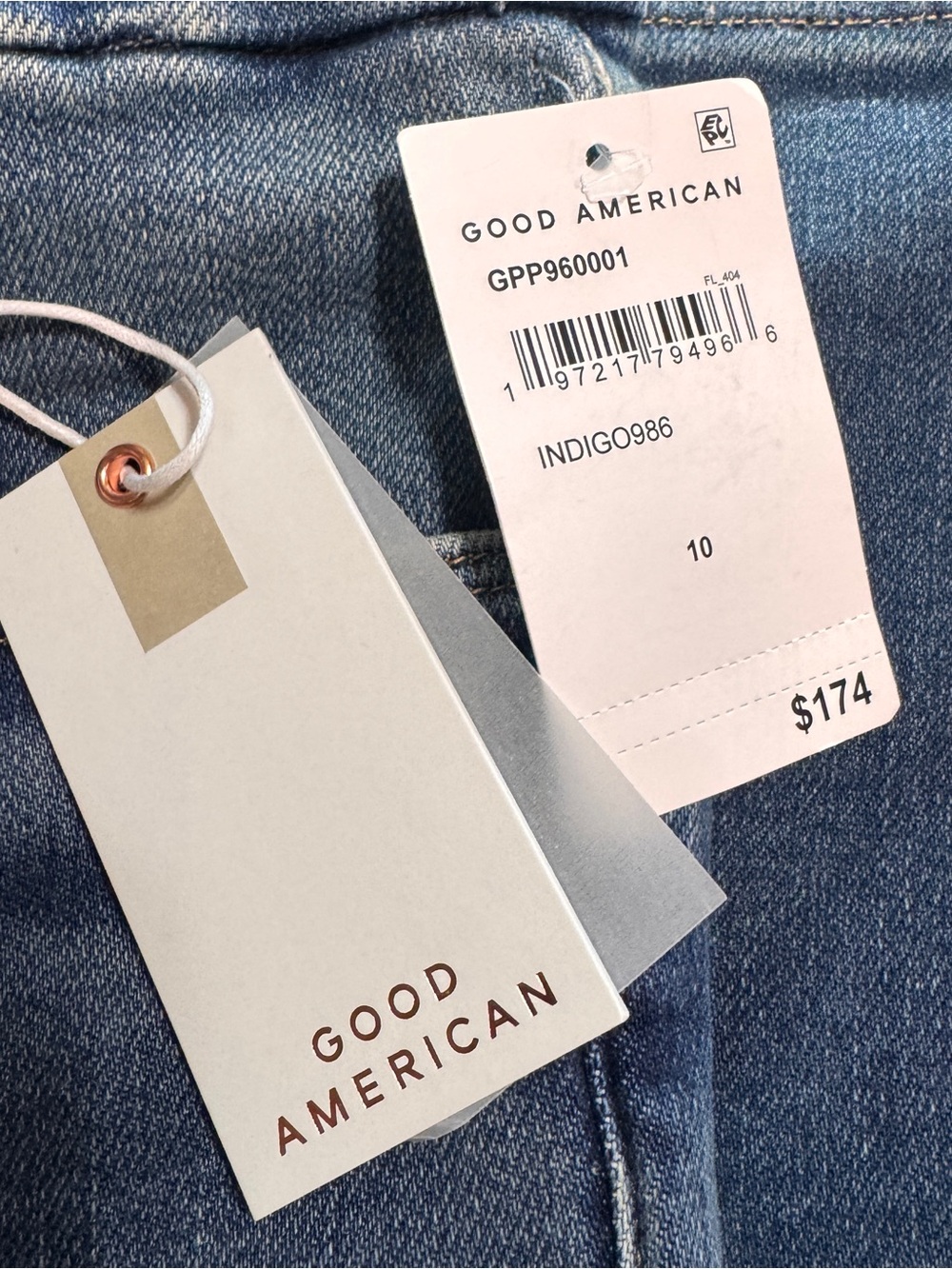 Good American Soft Tech Good Waist Palazzo 10/30 Jeans - Picture 4 of 9